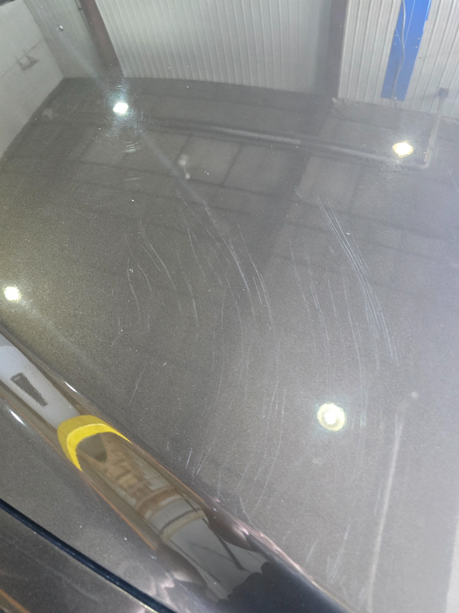 Paint imperfections before correction